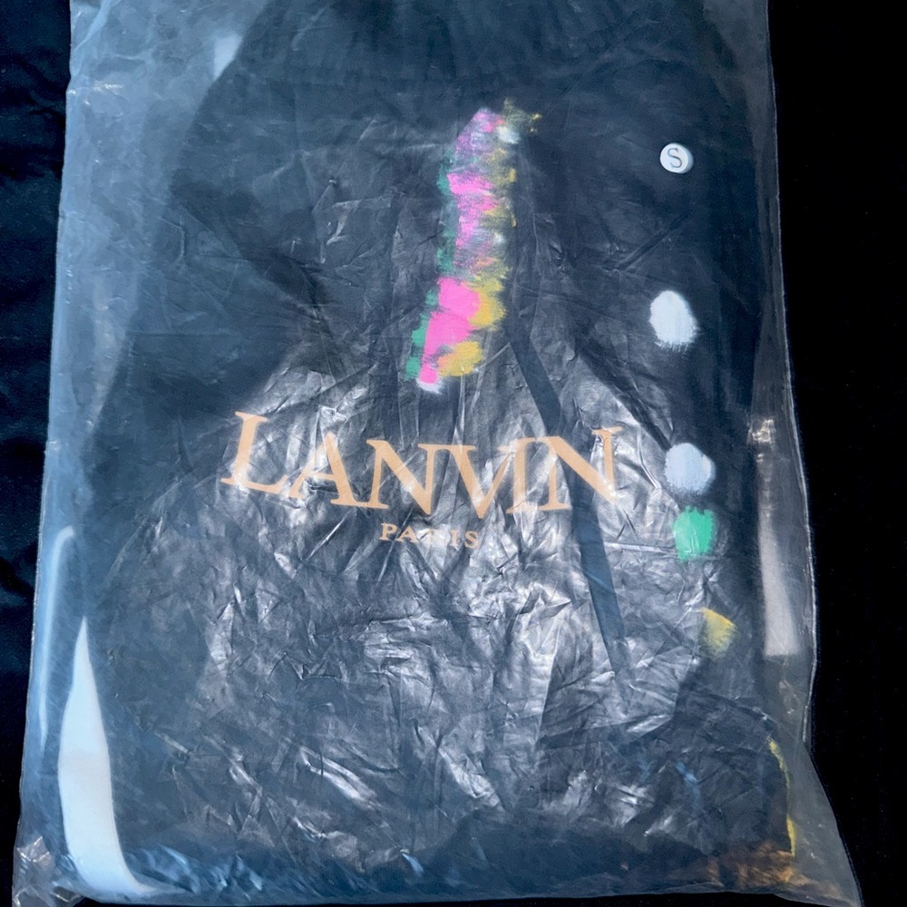 Lanvin x Gallery Department Black Flare Pants with Colorful Accents